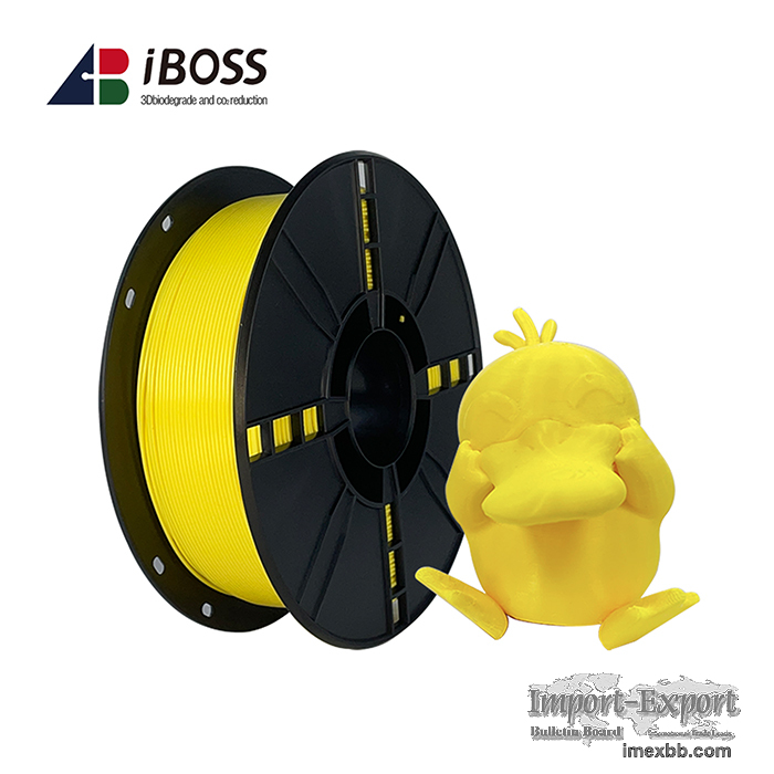 iBOSS PLA+ 3D Printer Filament 1.75mm,1kg, Fit Most FDM Printer(Yellow)