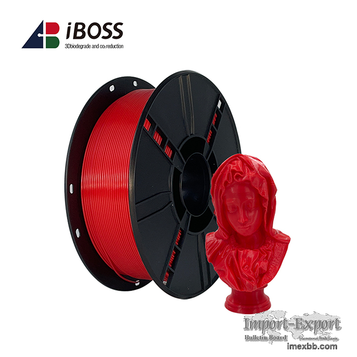 iBOSS PLA+ 3D Printer Filament 1.75mm,1kg, Fit Most FDM Printer(Red)