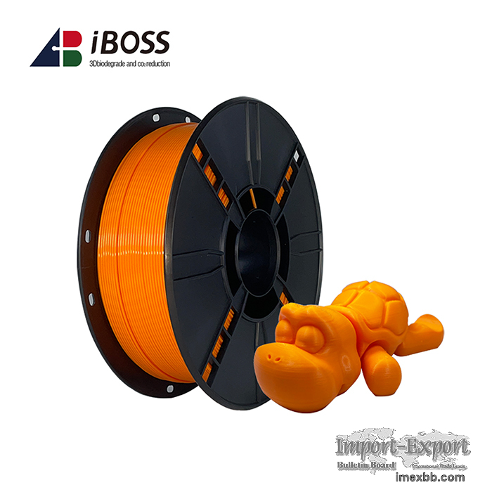 iBOSS PLA+ 3D Printer Filament 1.75mm,1kg, Fit Most FDM Printer(Orange)
