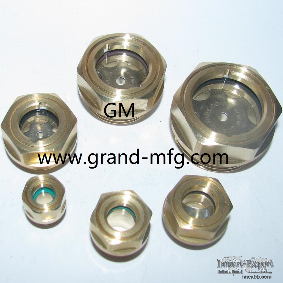 GrandMfg® Oil level Sight glass Bulls eye sight window plug for Gear unit