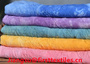 Pure linen tie-dyed embroidery fabric