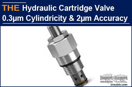 AAK Hydraulic Cartridge Valve with 0.3µm Cylindricity & 2µm Accuracy