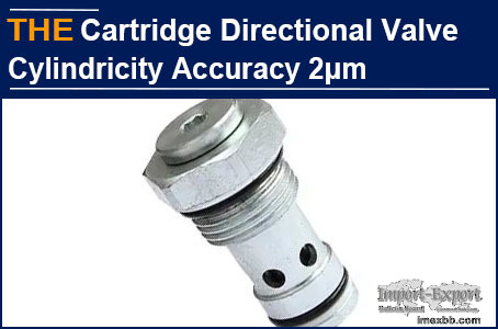 AAK Hydraulic Cartridge Directional Valve Cylindricity Accuracy 2μm