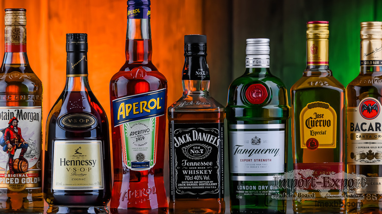 We sell elite alcohol brands and beverages, like Captain Morgan, Baileys, B