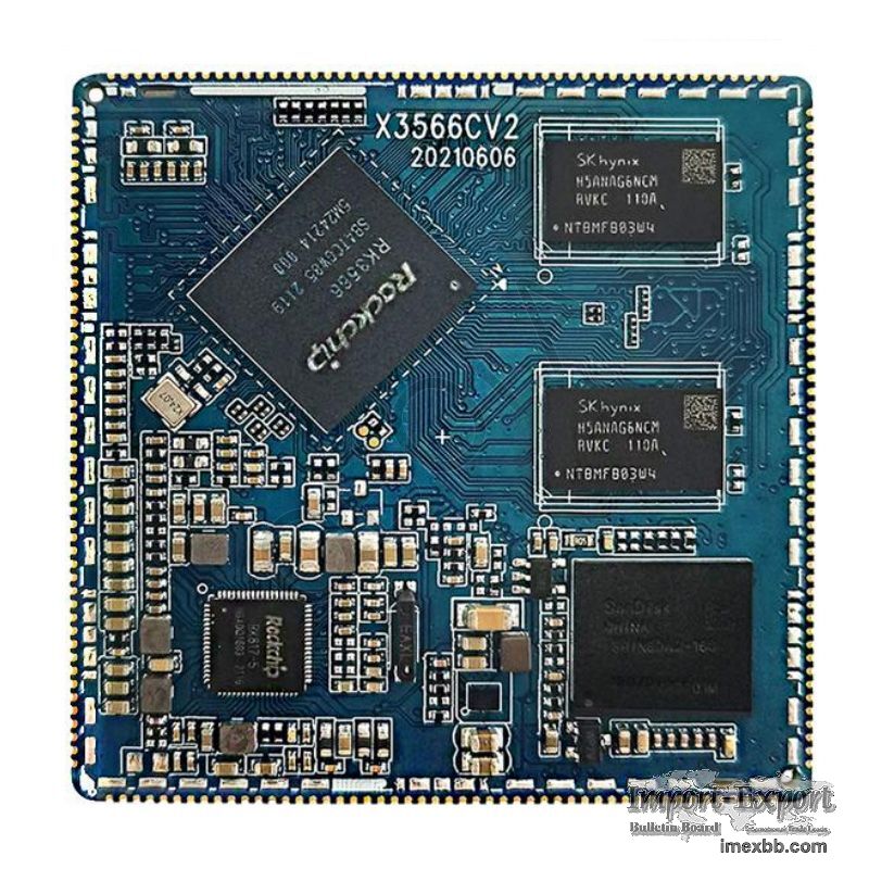 Stamp Hole Core Board RK3588S SOM for Interactive Self-Service Terminal