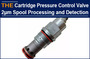 Hydraulic Cartridge Pressure Control Valve 2μm Spool Processing & Detection