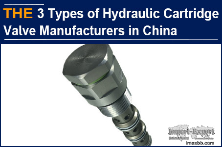 The 3 Types of Hydraulic Cartridge Valve Manufacturers in China