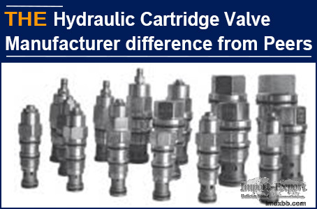 Hydraulic Cartridge Valve Manufacturer AAK difference from its Peers