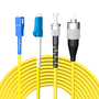 Single Core Single Mode Fiber Optic Jumper Cable – LC/UPC-FC/UPC-SM 2.0mm P