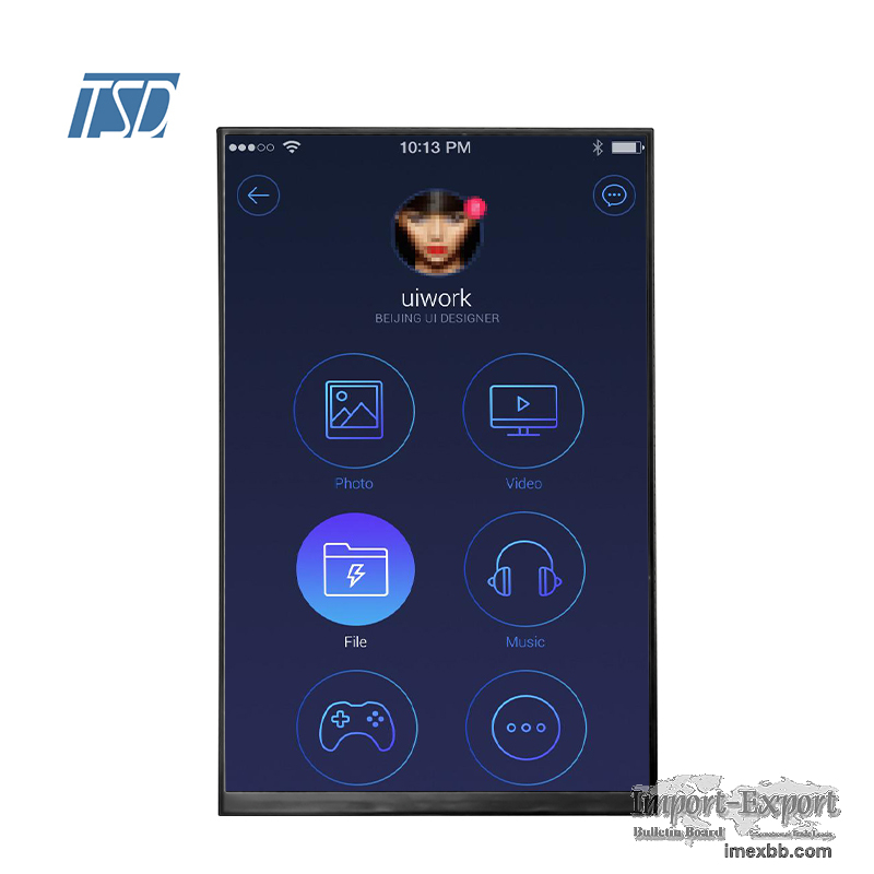 800x1280 resolution  JD9366AB IC 8 inch tft lcd full viewing IPS lcd displa