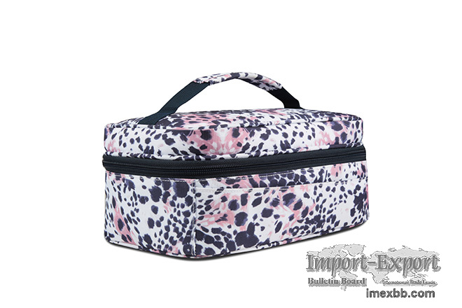 Women's Medium Size Printed Square Lunch Bag Pattern Leopard Gox Bag