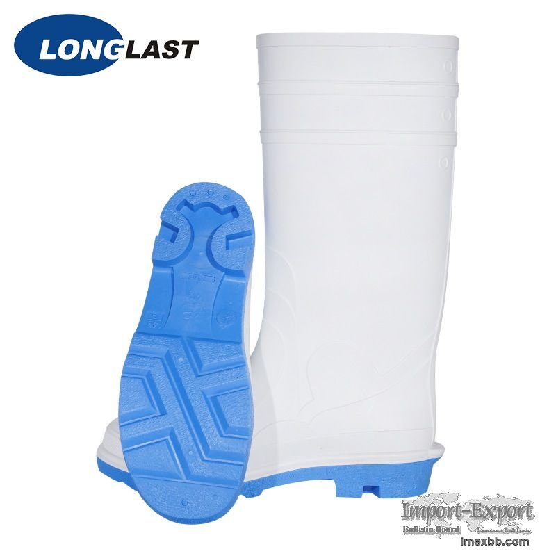 White Safety Rubber Boots For Food Industry LL-4-12