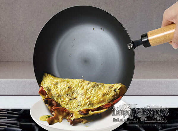 11 Inch Scratch Resistant Cookware Healthy Titanium-Infused Carbon Steel Pa