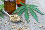 Green Cannabis Sativa Liquid Hemp Seed Oil
