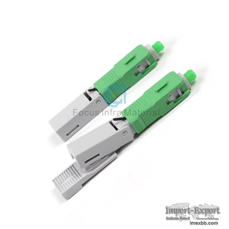SC APC Quick FTTH Drop Cable Fiber Optic Fast Connector