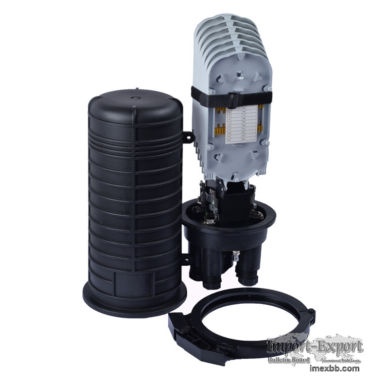Duct Mounting IP65 1 Inlets 4 Outlets Plastic Fiber Optic Splice Closure