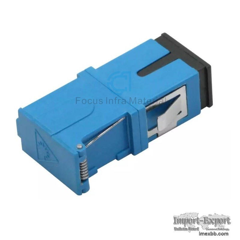 Fiber Optic Adapter SC UPC SM SX Side Shutter Coupler without Flange Connec