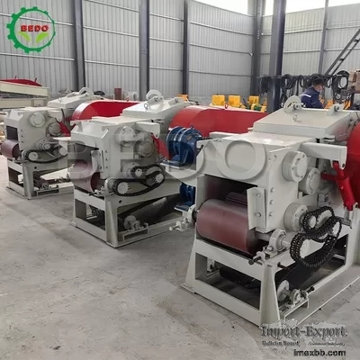 590rpm 37kw Drum Wood Cutting Machine Diesel Powered