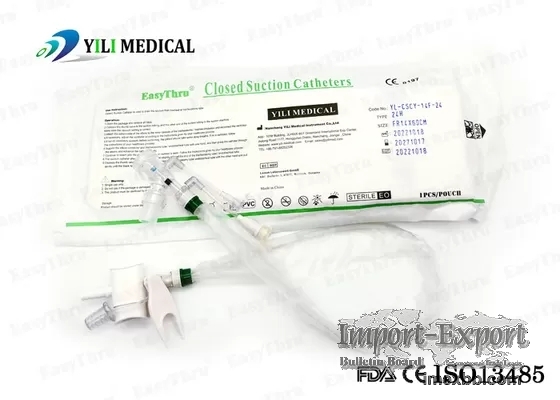 Transparent Disposable Suction Catheter 24h Closed Tracheal Multiscene