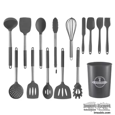 Durable Coloured Silicone Kitchen Utensils Practical Non Stick