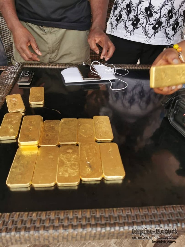 Large quantity of Gold Dore Bars from Ghana