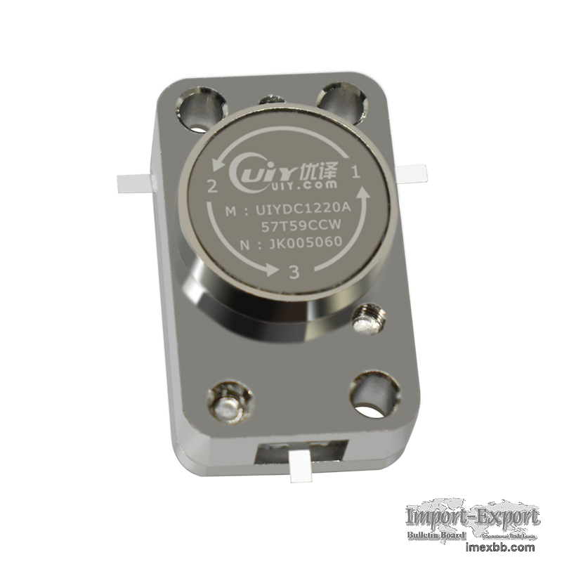 Counter Clockwise 5.7 to5.9GHz RF Drop in Circulator High Isolation 23dB