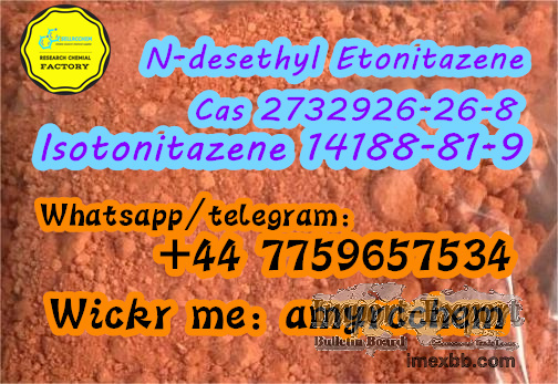 Protonitazene Metonitazene N-desethyl Etonitazene Cas 2732926-26-8 supplier