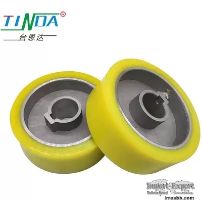 Profile Wrapping Machines Rubber Feed Roller Silicone Rubber Wheel Customis