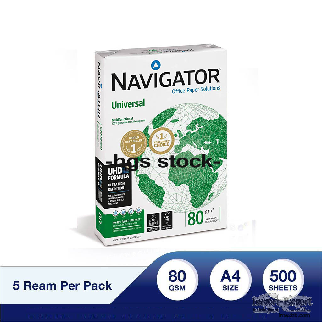 Navigator A4 80 gr premium office paper ($ 0.6)