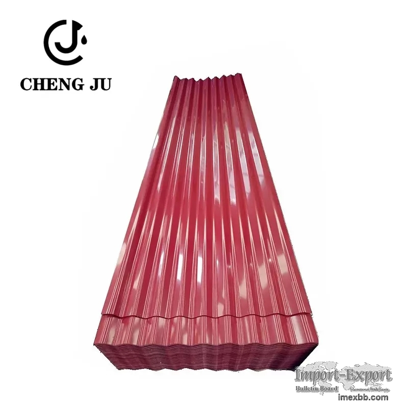 Colour Coated Roofing Sheet Galvalume Dx54d Corrugated Galvanized Sheet Met