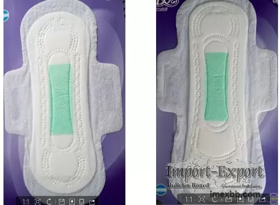 Female Hygienic Sanitary Napkins Disposable Natural Cotton Pads For Periods