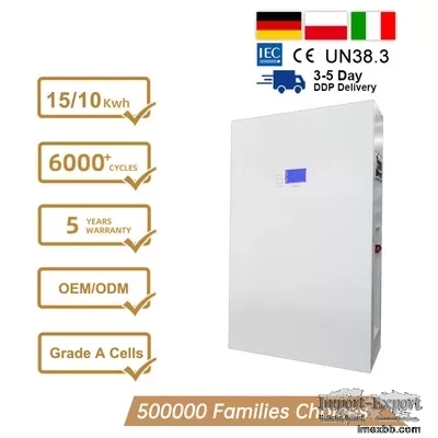 Household Energy Storage Battery 5kw 10kw All In 1 5kwh Lifepo4 Battery