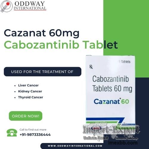 Cazanat 60mg Cabozantinib Tablet