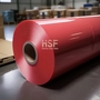 Opaque red 120 μm HDPE film for backing liner for different tapes, printing