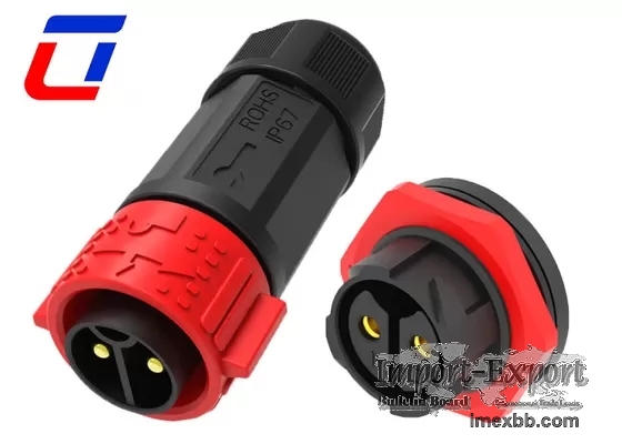 Quick Lock Cable To Board Male Female Waterproof Connector 2 Pin 50A With P