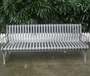 Polyester Powder Coated Wrought Iron Garden Bench Seat For School Campus