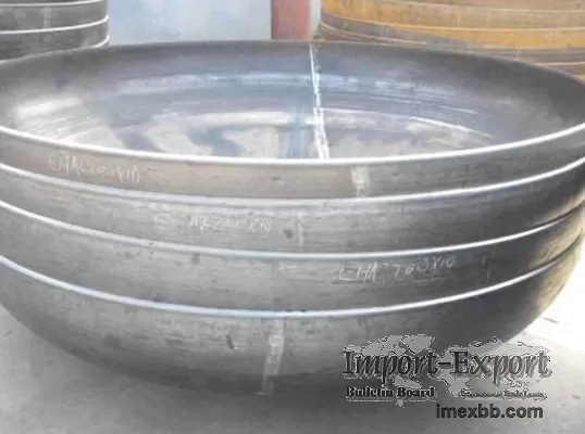 Overlay Clad Flat Dished Head Mild Steel Dished End Customized