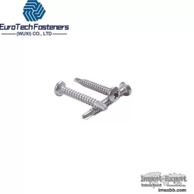 A2 DIN7504 N Cross Recessed Phillips Pan Head Self Drilling Screws With Tap