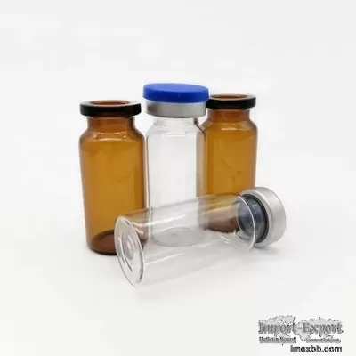 Transparent Brown Injection Glass Vial Serum Glass Bottle For Injection