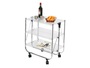 Acrylic Board Three Tier Foldable Trolley