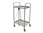 Stainless Steel Two Tier Foldable Trolley