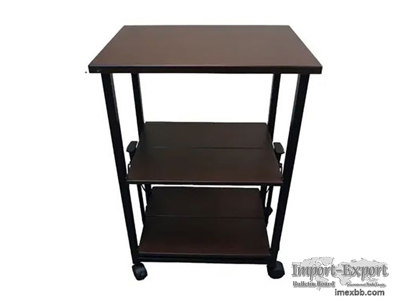 Flip-Top Three Tier Foldable Trolley