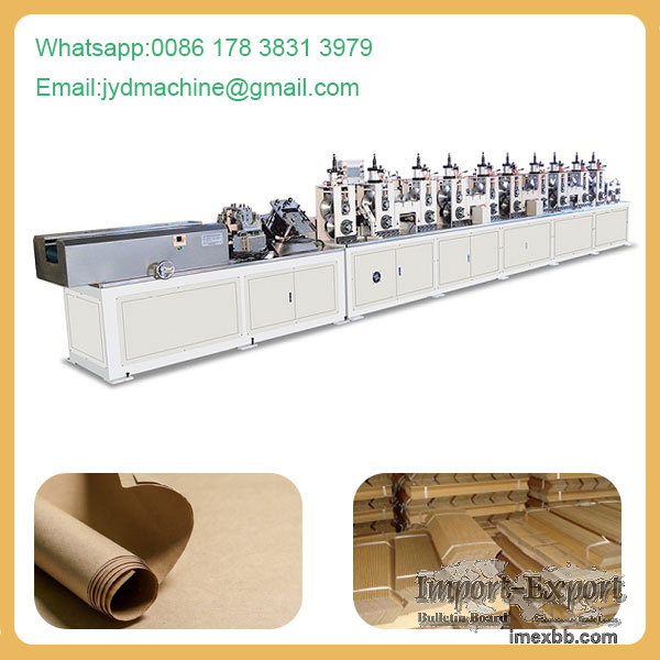 Fast Speed Brown Paper Edge Protector Machine For Packaging