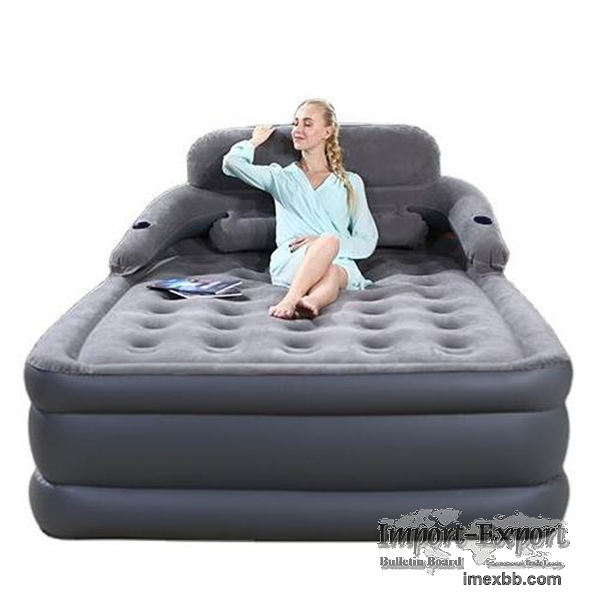 Factory custom inflatable mattress with built-in pump