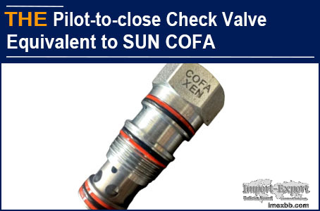 AAK Hydraulic Pilot-to-close Check Valve Equivalent to SUN COFA