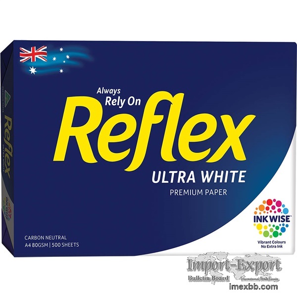 Reflex office paper A4 80,75,70 gsm for office supply