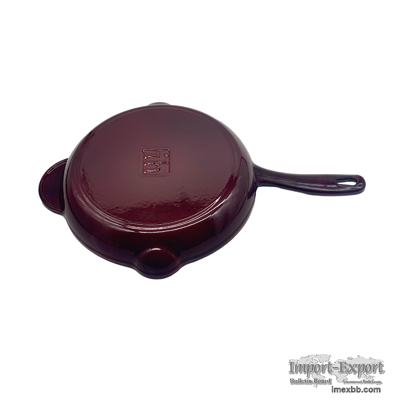 AS-SK10 SK12 Enameled Cast Iron Frying Pan