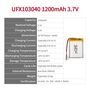 103040 3.7V 1200mAh Rechargeable Lithium Battery Battery Manufacturer