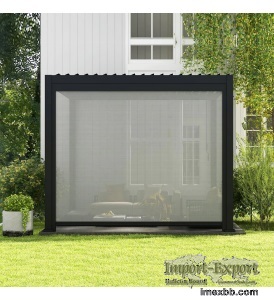 MIRADOR ACCESSORY - PULL DOWN SCREEN CHARCOAL PERGOLA