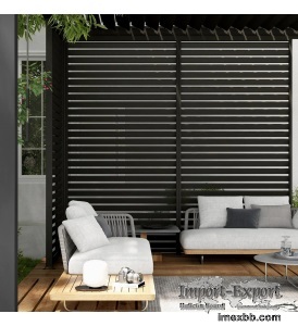 MIRADOR ACCESSORY - SHUTTER WALL CHARCOAL PERGOLA